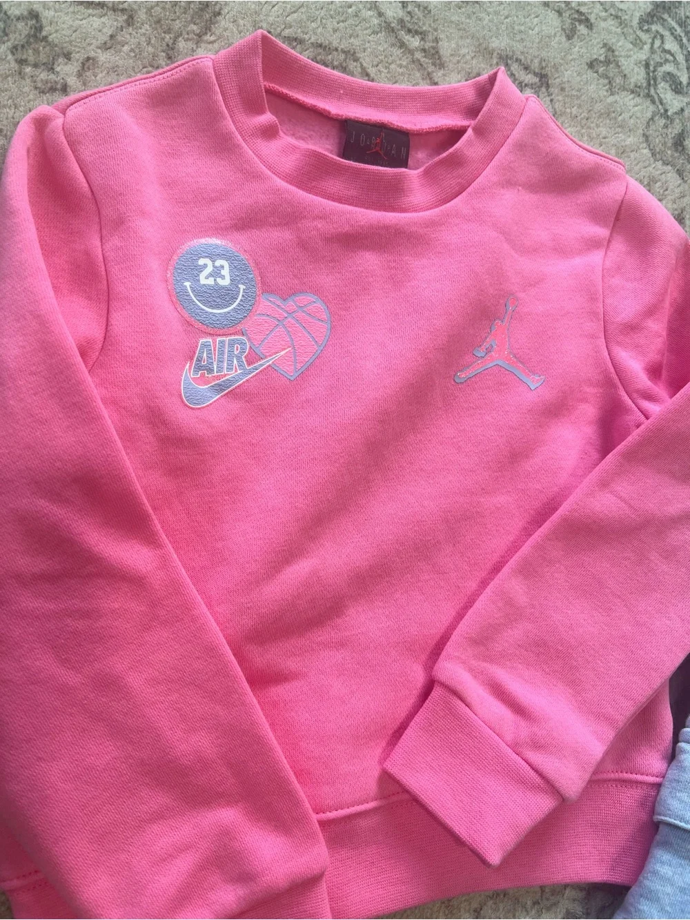 Jordan kids' sweatshirt and cargo joggers tracksuit set cobalt bliss heather - Picture 3 of 9